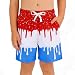5-6 Years Ice Cream Boy Baseball Shorts Waffle Or Cone Preppy Shorts,Kids Youth Ice Cream Drip Track Short Pants #31 Red