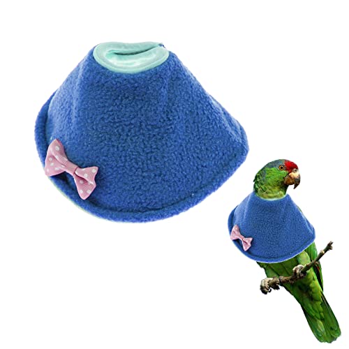 Image of Pet Bird Cone Collars, Adjustable Parrot Recovery Collar Elizabethan Collar for Wound Healing Prevent Feather Plucking, Birds Cones Protective E-Collars for Large Medium Small Parrots - S