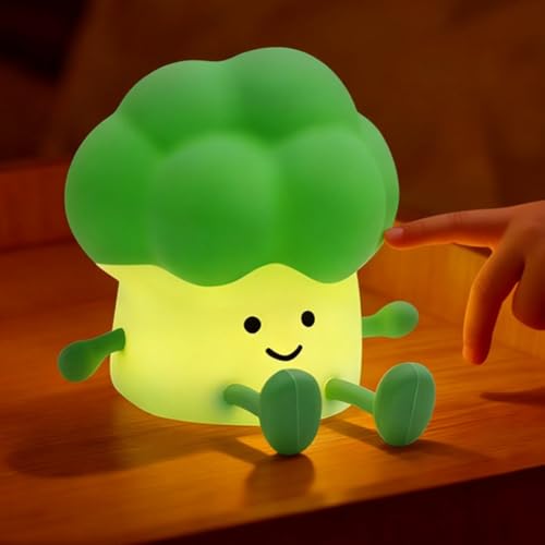 Lámpara de noche de brocoli de silicona recargable miniatura 3