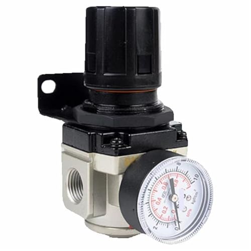 Régulateur de pression AR2000 G1/4 avec manomètre et connecteur pneumatique 4mm pour compresseur