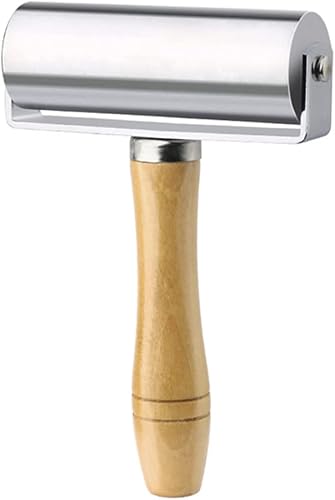 Miniatura 10 de Herramienta de laminación de pegamento de cuero con rodillo de borde de prensa de cuero, herramienta de platina (2.362 in2.4 pulgadas)