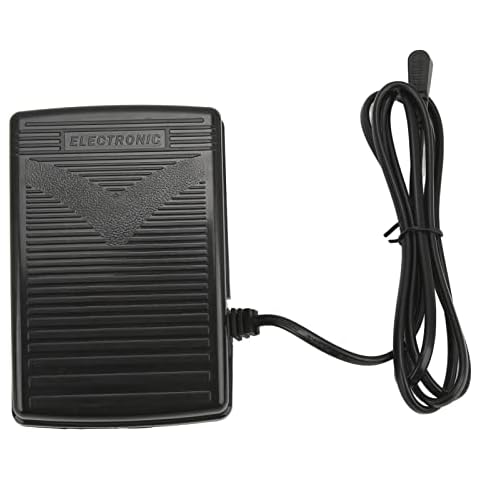 Sewing Machine Foot Pedal,ES01FC Black Plastic Foot Controller Switch and Power Cord Sewing Machine Universal Accessories,Fit for Singer SC220 6160 6180 5400 XL‑400 Cover