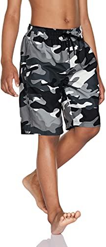 Tsla Boys Swim Trunks, Quick Dry Upf 50+ Beach Board Swim Shorts, Swimsuit Swimwear With Inner Mesh Liner, Graphic Camo Black, 6 #TOP3