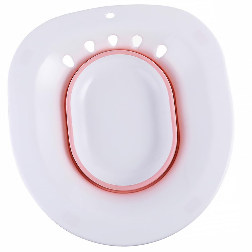 Bidé portátil para inodoro con diseño plegable blanco para adultos