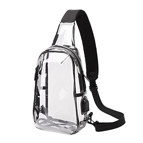 Sac à dos poitrine en PVC transparent imperméable et ultra léger
