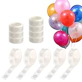 【🎉 Puntos adhesivos transparentes】 Hay 12 rollos de puntos de pegamento de doble cara, 100 puntos de pegamento por rollo. Cada punto de pegamento para globos tiene aproximadamente 1 cm de diámetro, es pequeño y fácil de transportar. La cantidad abundante es suficiente para hacer bricolaje y pegar otras decoraciones en su boda, cumpleaños, Navidad y otras fiestas.