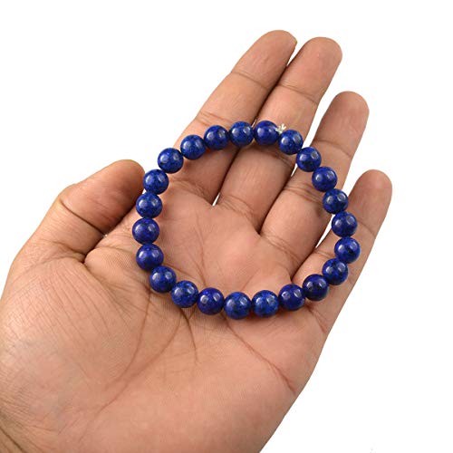 Image of Certified Natural Crystal Stone 8 mm Round Beads Bracelet for Men & Women | Reiki Charged Gemstone Bracelet | Multiple Stone Variants Available