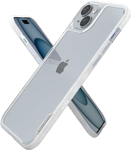 Image of Smartish iPhone 15 Plus Slim Case - Gripmunk - [Lightweight + Protective] Thin Grip Magnetic Cover with Drop Protection for iPhone 15 Plus - Clearly Clear