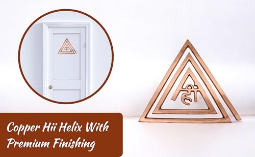 Image of Vastu Copper Helix | Copper (Hii) Helix | Fire Zone(South-East) | Size - 4 Inch Approx | Main Door Entrance | Toilet Dosh Correction | Vastu Remedies | Pack of 3