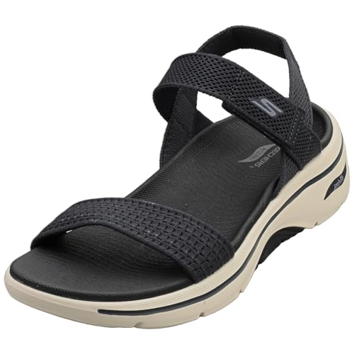 Skechers Women's Go Walk Arch Fit 2.0 Sandal Annie Sandals, Navy Textile, 5 UK
