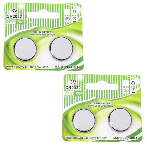 2 個/4 個 2032 高密度コア リチウム電池 2032 バッテリー 3V リチウム電池 小型設計で長寿命