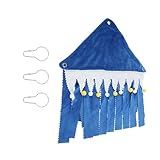 Levemolo 小動物用隠れ家コーナーテント 軽量フランネル製 ハムスター モルモット チンチラ用 ハンモック兼用 ペット隠れ家ケージ角設置簡単