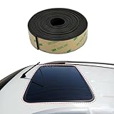 HAOBO 23FT Car Windshield Seal Strip, Sunroof Seal, Cuttable Car Rubber Seals Strip Soundproof Windshield Trim for Front Rear Windshield, Sunroof, Windows, Sliding Doors Edge Trim Molding Protection
