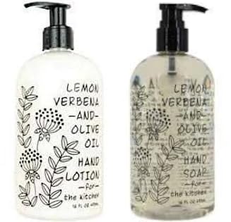 Greenwich Bay Kitchen Collection ORANGE BLOSSOM CHAI TEA Scented Liquid Hand Soap & Lotion Combo with Shea Butter - 16 fl oz Pump Bottles