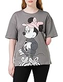 Disney Damen Minnie Sassy T Shirt, Charcoal Grey, M EU