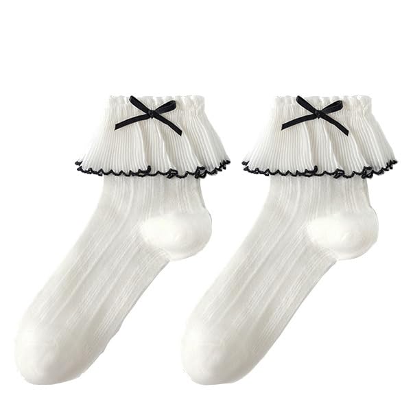 Chaussettes Lolita à volants, le cadeau idéal pour soirée