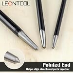 LEONTOOL 3PCS Roulement de la tête Pry Bar Set poids lourd d'indexation Pry bar Set pour l'alignement des machines automobiles & Poire, 6 1 cm 12 1 cm 16 Inch Automotive Pry Bars Outil à main Pry Tool, acier au carbone