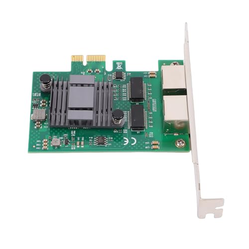 Tarjeta de red Gigabit Ethernet, 2 puertos RJ45 PCI Express para servidor, escritorio y máquinas industriales miniatura 1