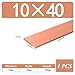 1pcs T2 Copper Flat Bar - 10mm Thick, 200mm Length, Multiple Widths Available for Electrical and Industrial Applications(10x40x200mm)