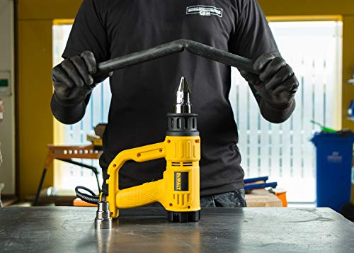 DeWalt 1.800 Watt Heißluftpistole / Heißluftgebläse (50 - 600°c Betriebstemperatur, Luftdurchsatz 450 l/min, mit Überlastschutz… – Ansicht 2