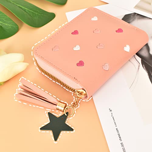 Zimoer Leather Wallet for Women,Ladies Zipper Small Purse with 4 Card Slots,Wallet Zipper Wallets Case for Women,Purses for Women (Blue) - Image 8