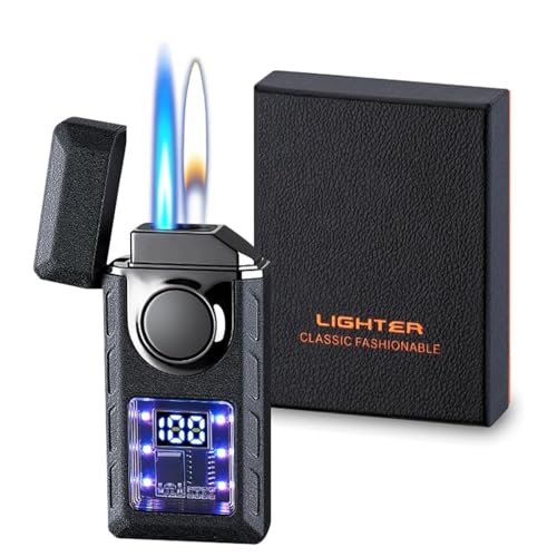 Encendedor metálico dual con cuatro modos de ignición
