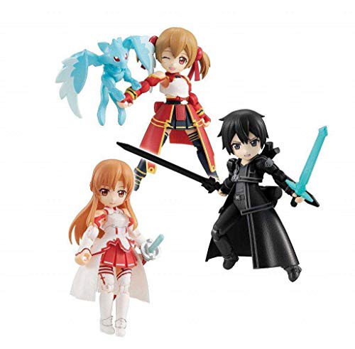 Megahouse Sword Art Online Silica Kirito Asuna Desktop Army Figure Set Vol. 13