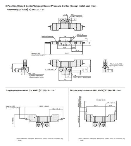Électrovanne 5 voies VQZ1150 distributeur pneumatique VQZ1150B 5MO1