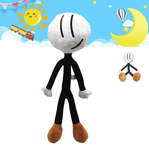 ZEWAN 14in New Stickman Plush Toy,Cute Cartoon Anime Game Henry Stickman Figure Plush for Game Fans Collect