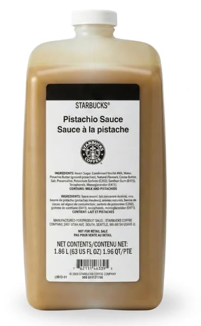 KK&A Pump Bundle- PISTACHIO SAUCE Syrup 63 oz Bottle - Authentic Pistacio Sauce, Premium Taste - Perfect for Starbucks Coffee, Lattes, and Desserts with KK&A Collection Pump (colors will vary)