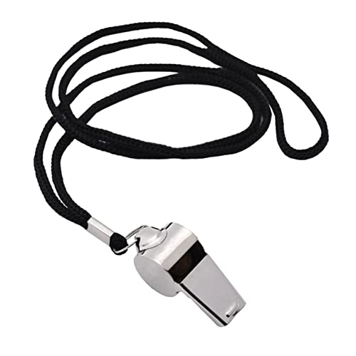 HANABASS Silbatos de metal con pulseras de goma, 2 pcs miniatura 6