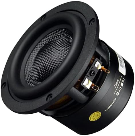 Subwoofer 4 Inch 40W HiFi Subwoofer Speaker 8Ohm 4Ohm Woofer Audio Sound Speaker Bass Loudspeaker DIY 1PC (Color : 4ohm-1Piece)