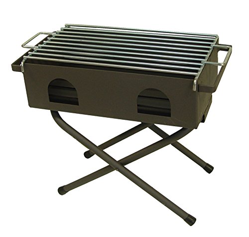 IMEX EL ZORRO Barbacoa Plegable, 45 x 35 x 21 cm, Negro, 71435
