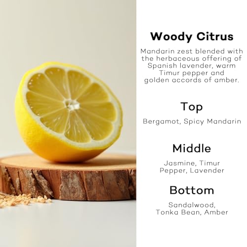 Image of C Classy Car Air Freshener Hanging 2 Pack, Woody Citrus Essential Oil Diffuser, Long-Lasting Fragrance, Cute Car Accessories for Women & Men, Made in USA