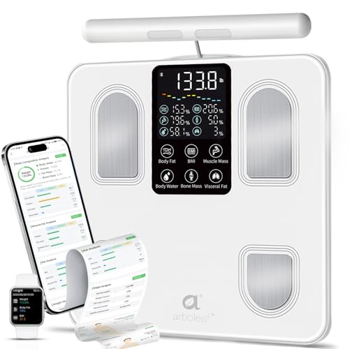 arboleaf Scale for Body Weight, Smart Scale with BMI, Body Fat, Muscle Mass, 26 Metrics Full Body...