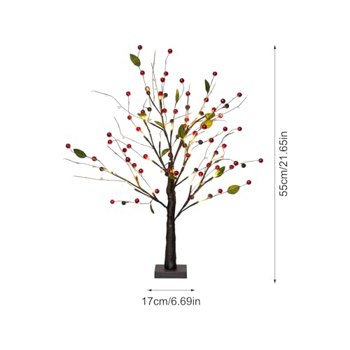 Arbre avec lumière LED à branches modulables pour décoration de Noël et Pâques