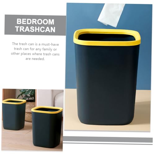 Caneca rectangular de plástico grande azul para cocina miniatura 4