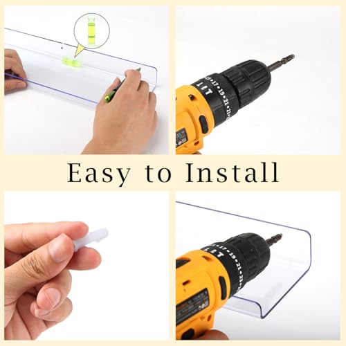 Save on RLAVBL 6 Pack Acrylic Floating Shelves with Code QZDU4IMP