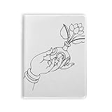 Religione buddista mano vaso di fiori modello taccuino copertina...