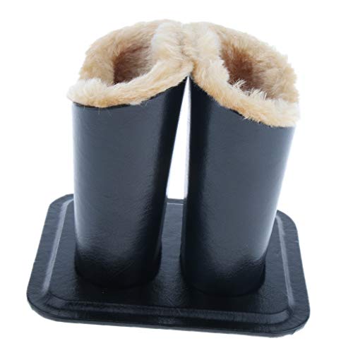 chiwanji Porte-Lunettes Doublée en Peluche PU Cuir Double Tête, étui de Support de Lunettes de Protection pour Bureau à la Maison et l'école Cover