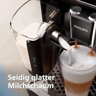 Philips Kaffeevollautomat der Serie 5400 – Espressomaschine für 12 Getränke, schnell reinigendes LatteGo System, intuitives TFT-Display, anpassbare Kaffeeeinstellungen (EP5441/50)