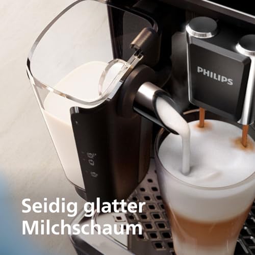 Philips Kaffeevollautomat der Serie 5400 – Espressomaschine für 12 Getränke, schnell reinigendes LatteGo System, intuitives TFT-Display, anpassbare Kaffeeeinstellungen (EP5441/50)