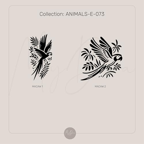 Bijoux animaux bague gravée Macaw cœur et oiseau personnalisé