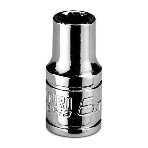 Image of Capri Tools 6 mm Shallow Socket, 1 /4 in. Drive, 12-point, Metric