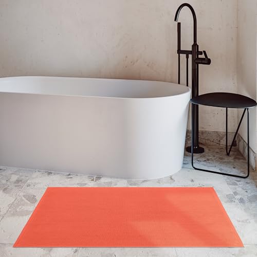 Cotton Paradise rutschfeste Badematten für Badezimmer, 100% Baumwolle, 50,8 x 86,4 cm, weich, saugfähig, schnell trocknend… – Ansicht 2