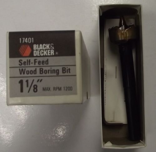 Black & Decker 17401 1-1/8" Self Feed Wood Boring Drill Bit Usa #TOP13