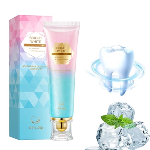 1 Stück Radiant Whitening Zahnpasta, Niacinamide Whitening Toothpaste, Zahnpasta Weisse Zähne, Niacinamid Zahnpasta, Whitening Zahnpasta fördert eine natürliche Zahnaufhellung & Frischer Atem,A