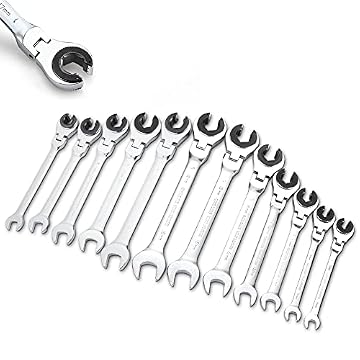 ratchet line wrench set
