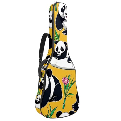 Housse de guitare universelle acoustique 41 pouces étanche jaune