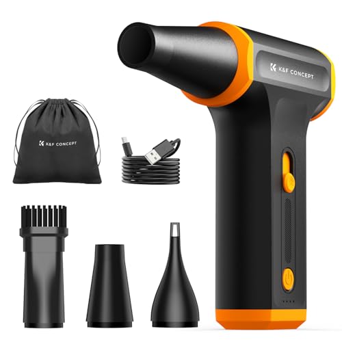 K&F CONCEPT Mini Soffiatore Elettrico 110000 RPM, Aria Compressa Air Duster 5000mAh, Motore Senza...